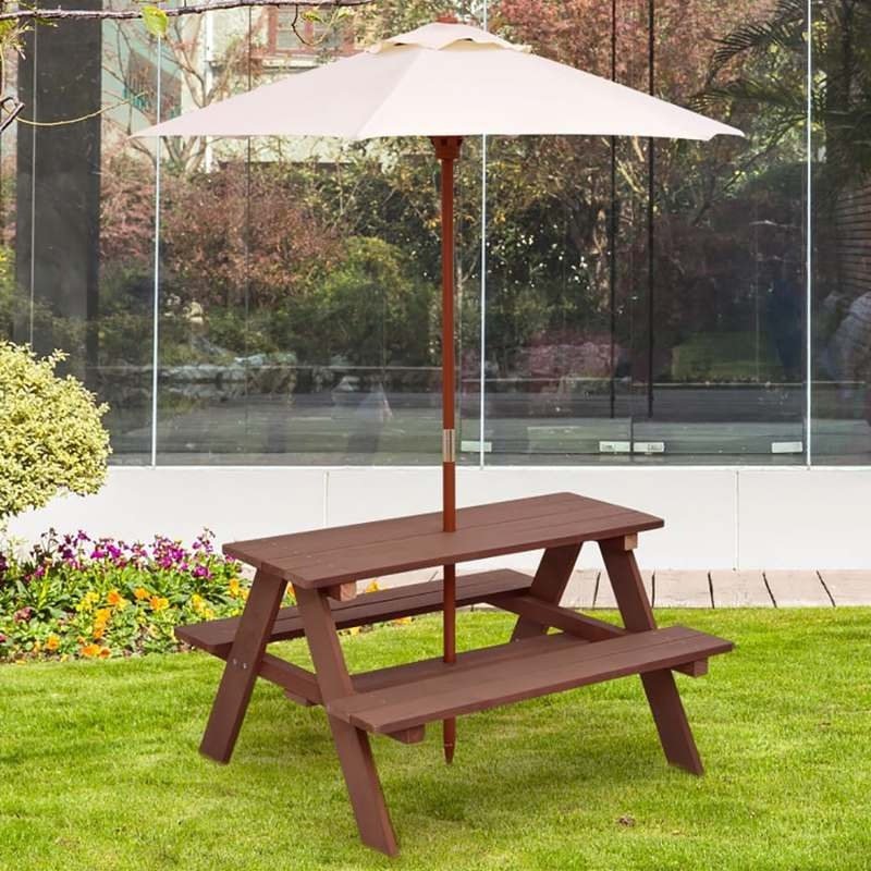 Outdoor 4-Seat Kids Picnic Tab - Kids Outdoor Picnic Table review and price
