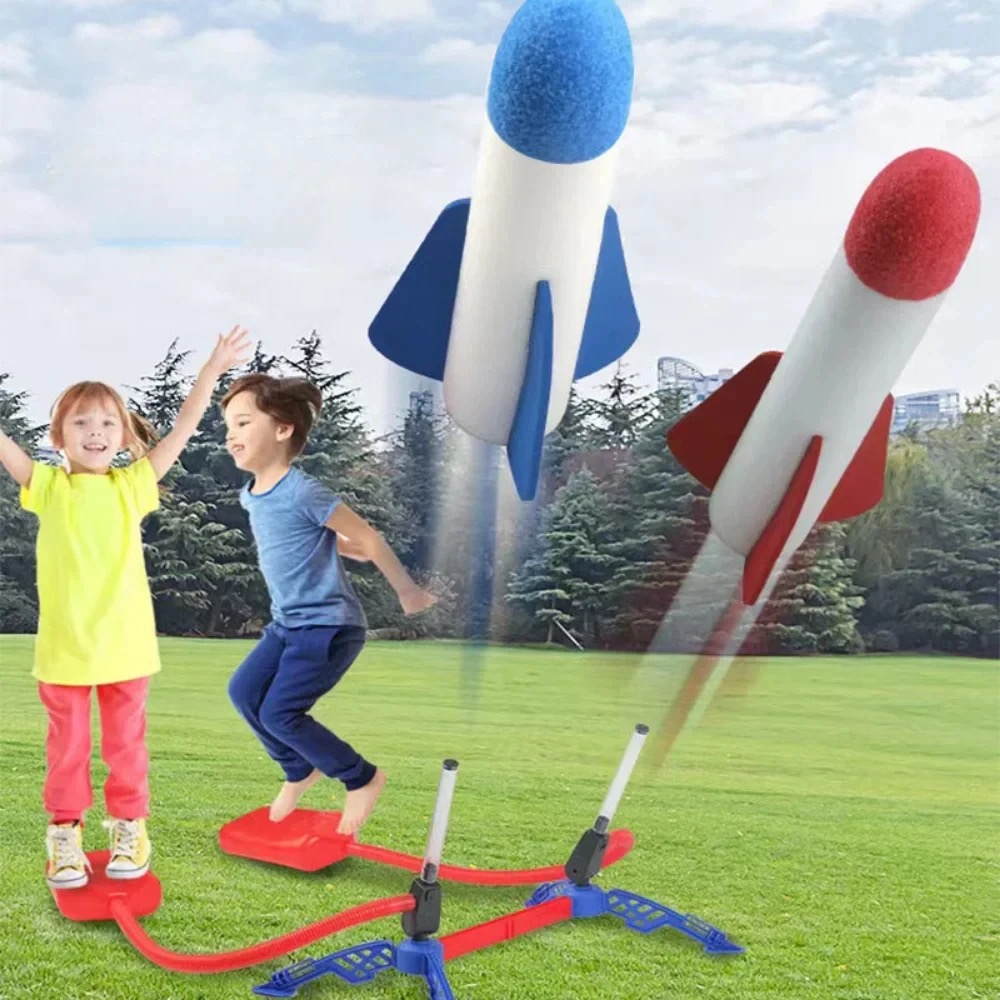 Kids Outdoor Rocket Foot Pump  - Kids Outdoor Jumping Toys review and price