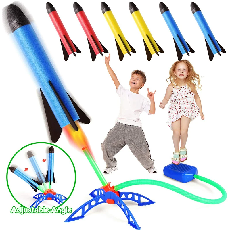 Kids Outdoor Rocket Foot Pump  - Kids Outdoor Jumping Toys review and price