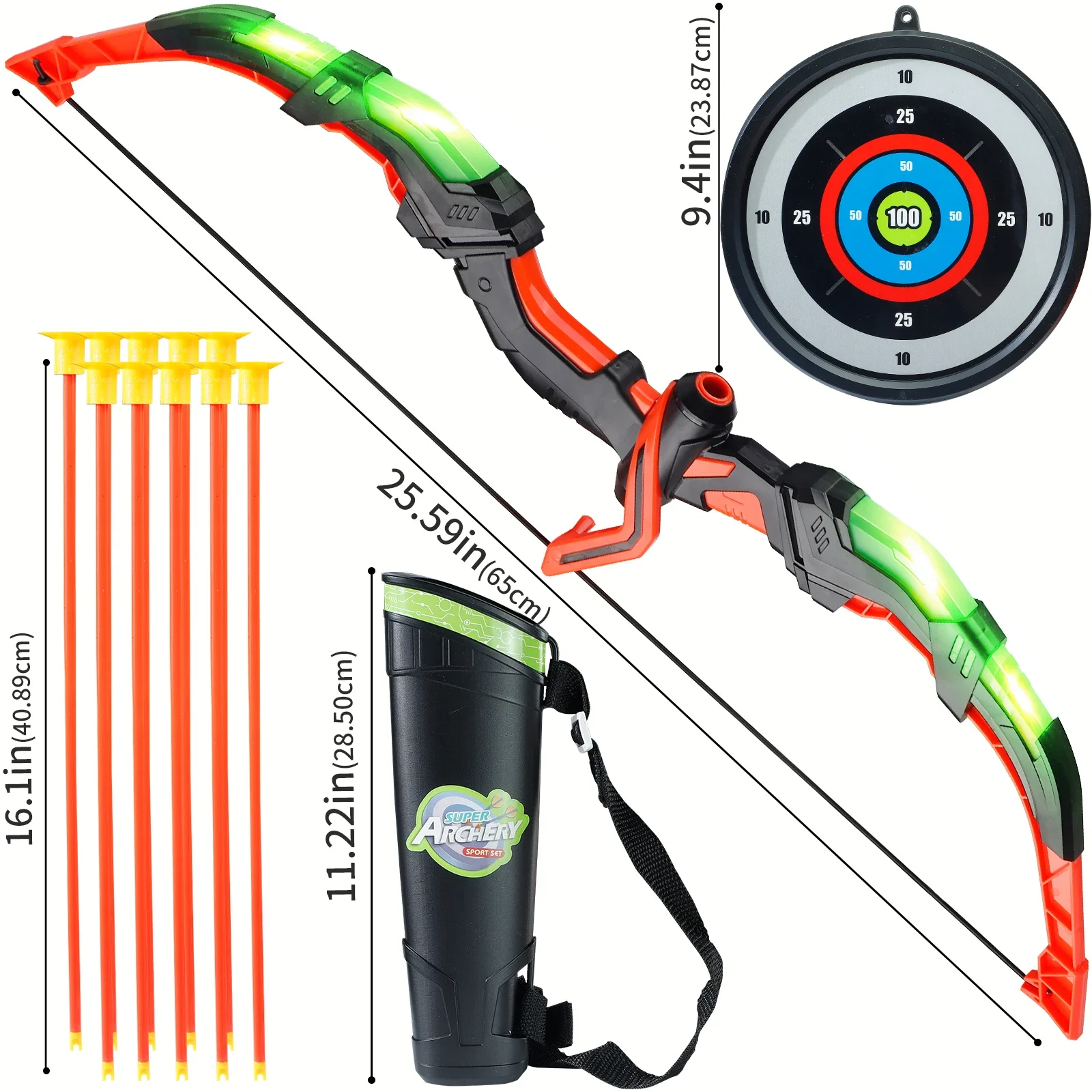 Kids LED Archery Toy Set, Hand - Kids Outdoor Archery Set review and price