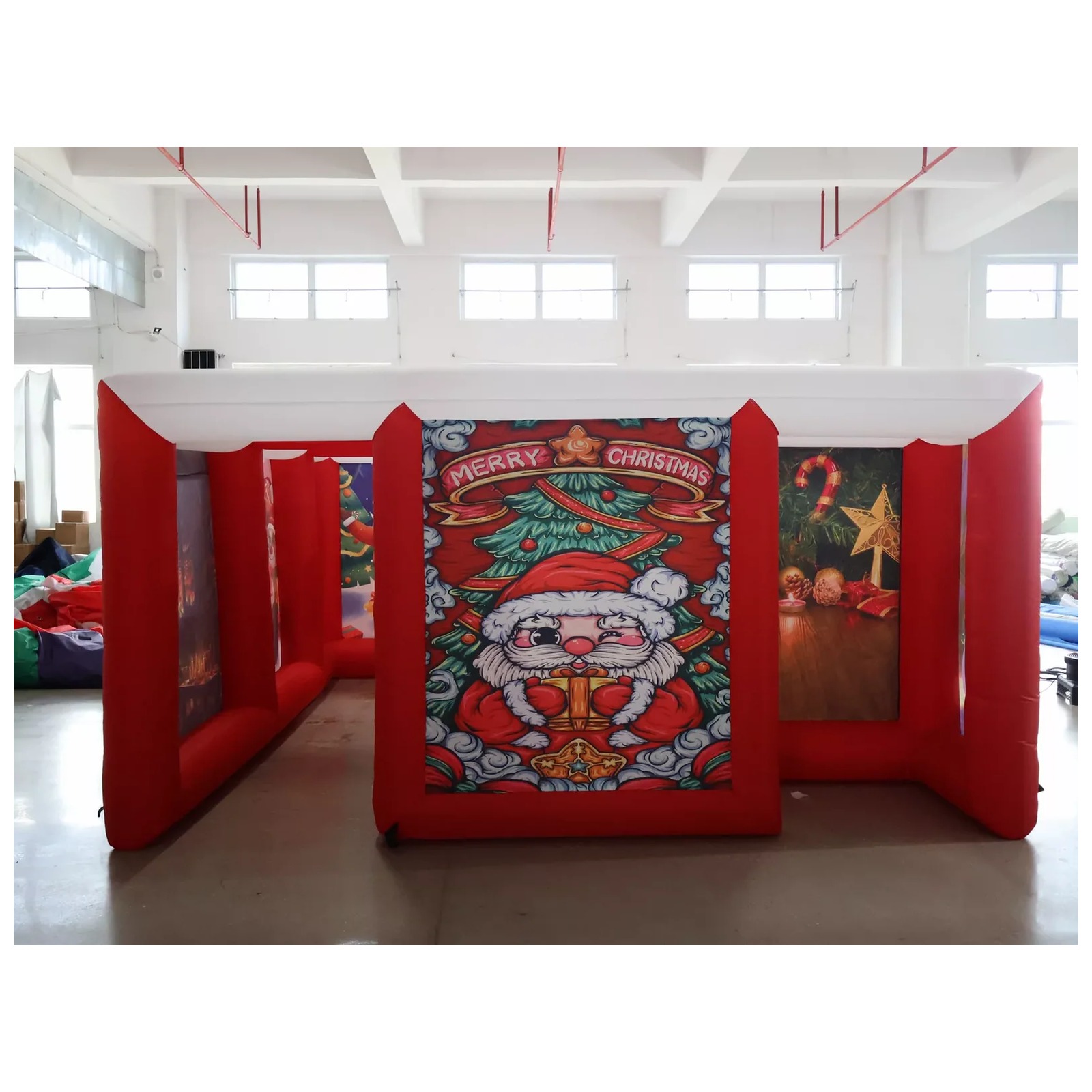 Outdoor Red Covered Inflatable - Kids Outdoor Party Venue review and price