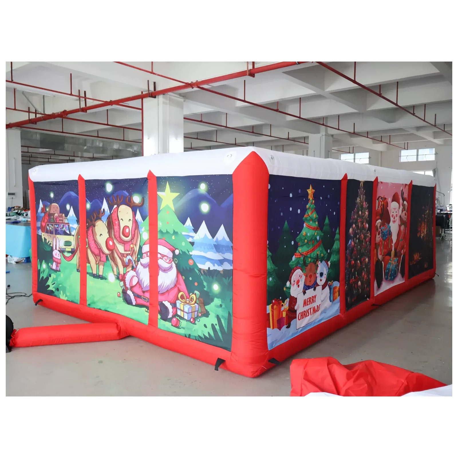 Outdoor Red Covered Inflatable - Kids Outdoor Party Venue review and price