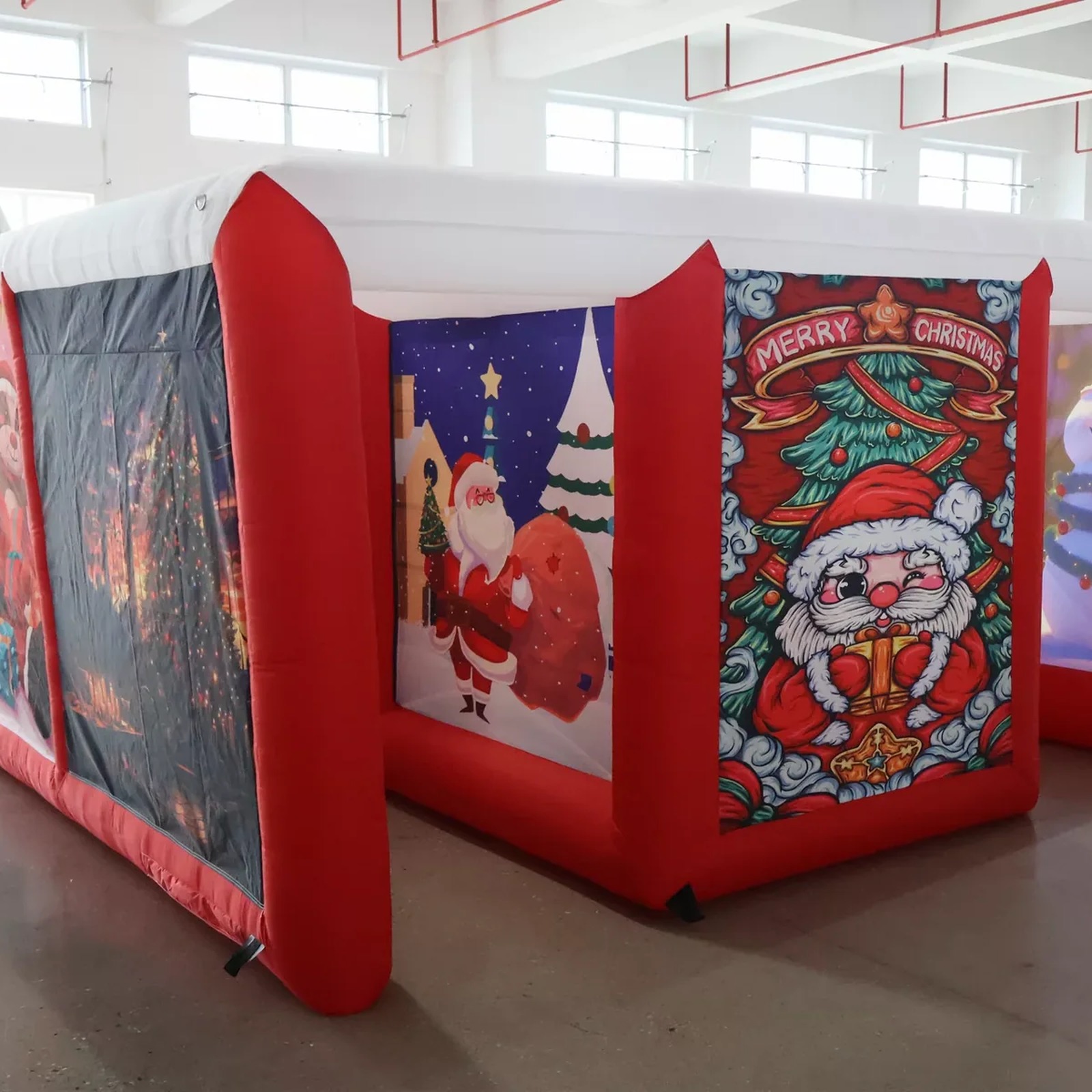 Outdoor Red Covered Inflatable - Kids Outdoor Party Venue review and price