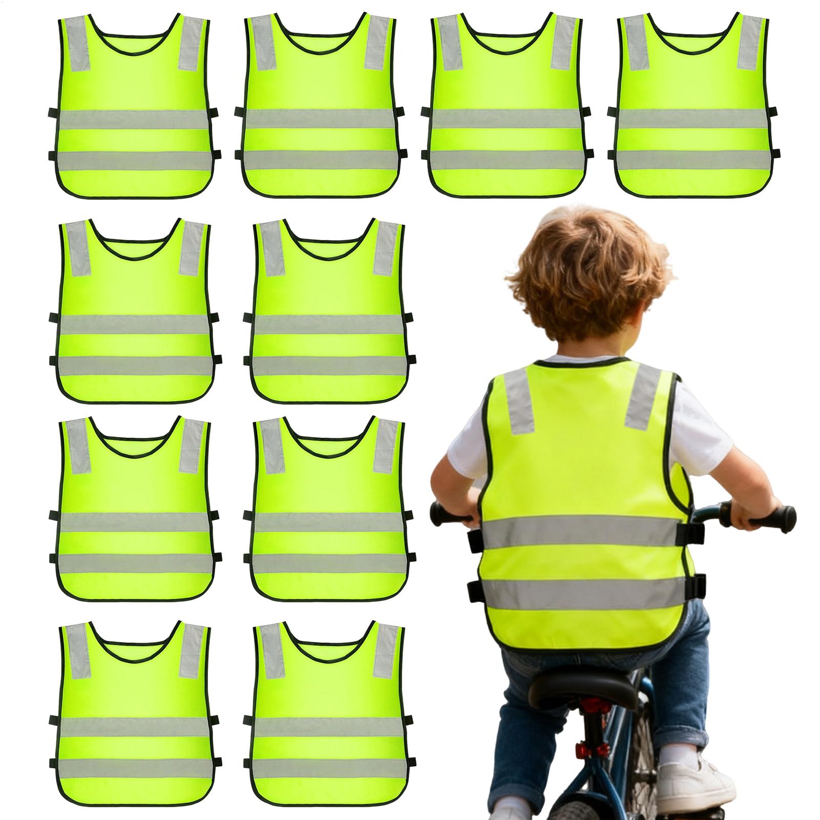 Kids Reflective Vest 10 Pieces - Kids Outdoor Vest review and price